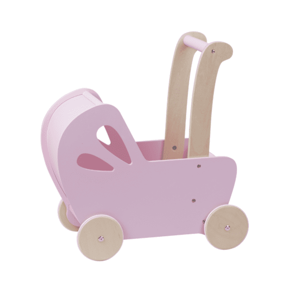 Pink discount wooden pram