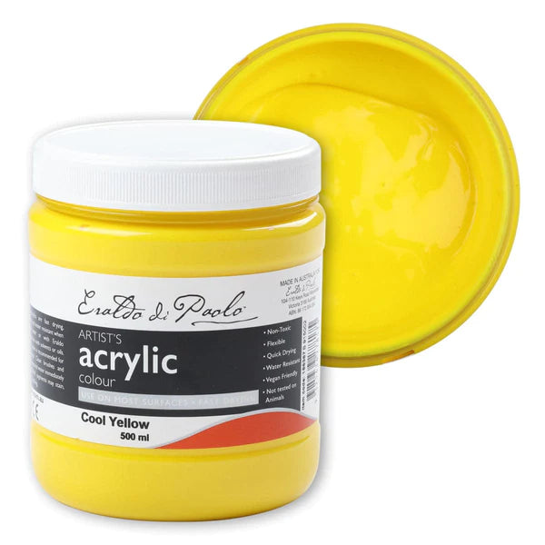 Eraldo Di Paolo Acrylic Paint 500ml - Cool Yellow