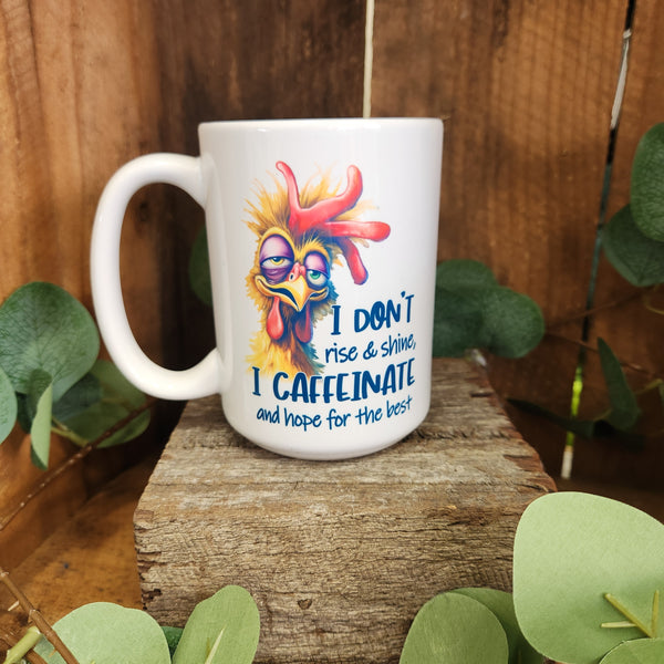 Silly Animals Mug - I don't rise and shine