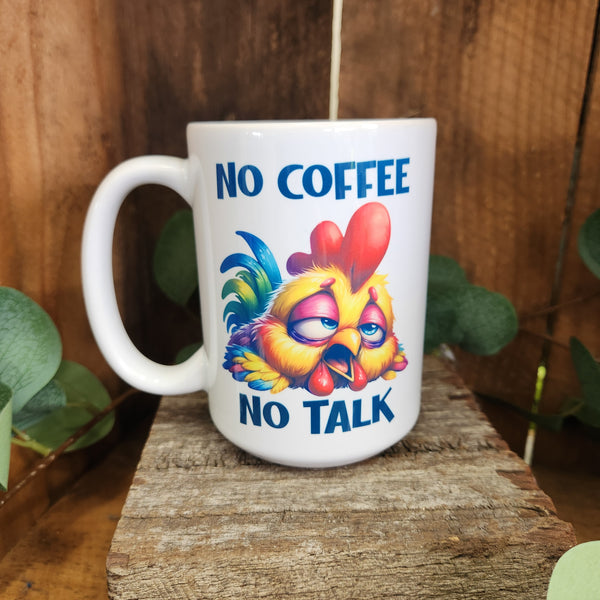 Silly Animals Mug - No Coffee No Talk