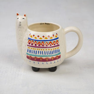 Folk art mug - Llama