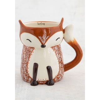 Folk art mug - Cozy Fox