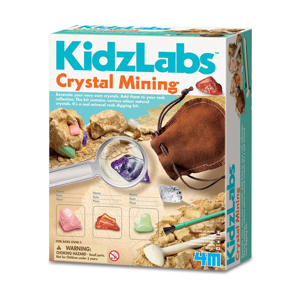 4M Kidzlabs - Crystal Mining Science Kit for Children