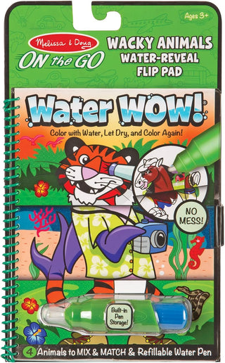 Melissa and Doug - On the Go Water Wow - Wacky Animals Flip