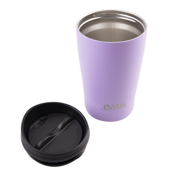 Oasis Stainless Steel Double Wall Insulated Travel Cup 380ml