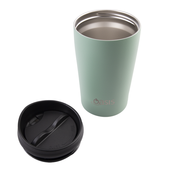 Oasis Stainless Steel Double Wall Insulated Travel Cup 380ml