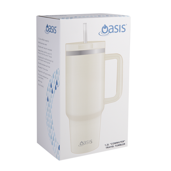 Oasis Stainless Steel Double Wall Insulated Commuter Travel tumbler 1.2L