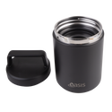 Oasis Stainless Steel Double Wall Insulated Food Flask with Handle 480ml