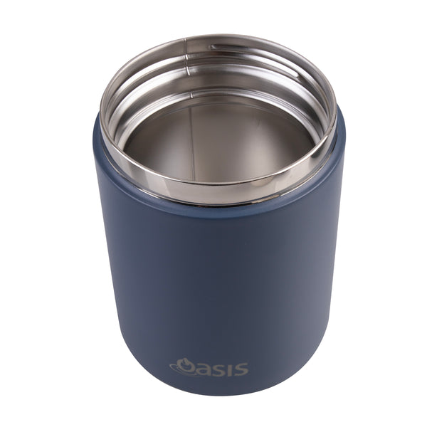 Oasis Stainless Steel Double Wall Insulated Food Flask with Handle 480ml