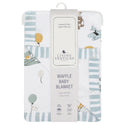 Living Textiles Cot Waffle Blanket - Up Up & Away