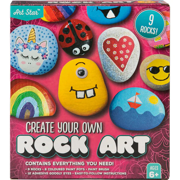 Art Star - Monster Rock Art Painting Kit for Kids 