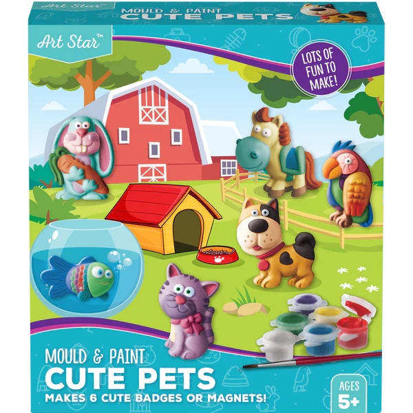 Art Star - Mould & Paint Cute Pets Painting Kit for kids