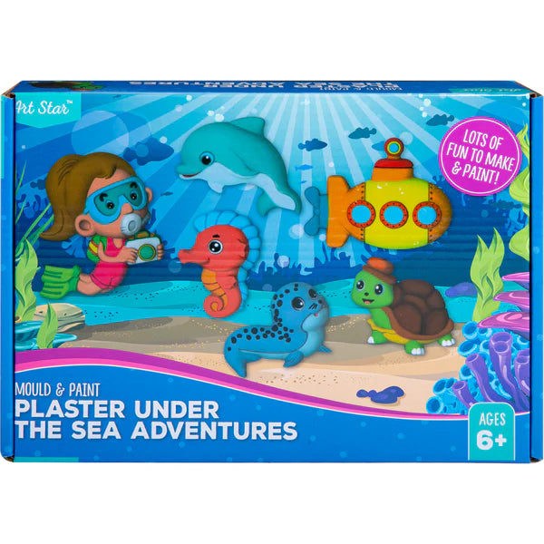 Art Star - Mould & Paint Under the Sea Painting Kit for Kids 