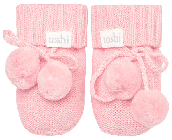 Toshi Organic Baby Booties - Pearl