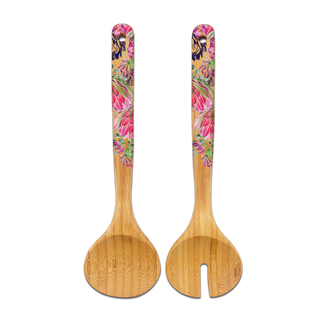 Lisa Pollock Salad Servers - Blush Beauty