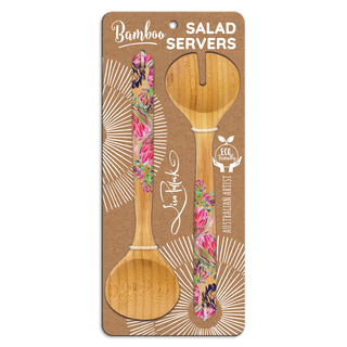 Lisa Pollock Salad Servers - Blush Beauty