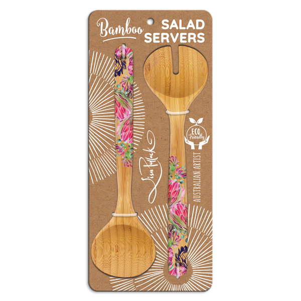 Lisa Pollock Salad Servers - Blush Beauty