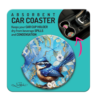 Lisa Pollock Car Coaster - Cheeky Wren