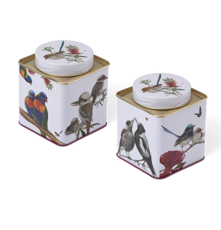 Australian Wildlife Birds Tea Caddy Tin