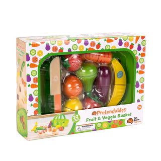 Fat Brain - Pretendables Fruit & Veggie Basket for Kids