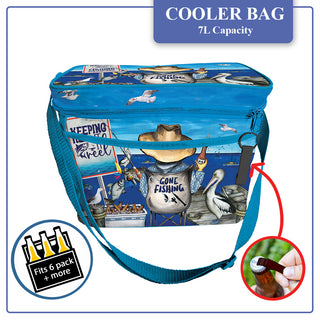 Lisa Pollock Cooler Bag - Gone Fishing