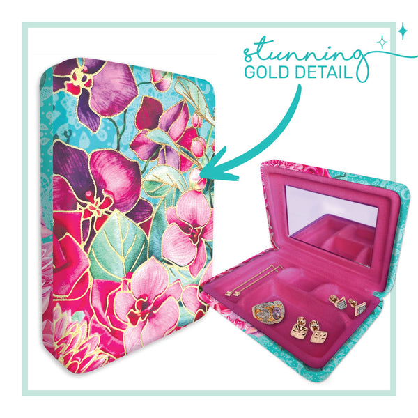 Lisa Pollock - Gold Detail Small Jewellery Case