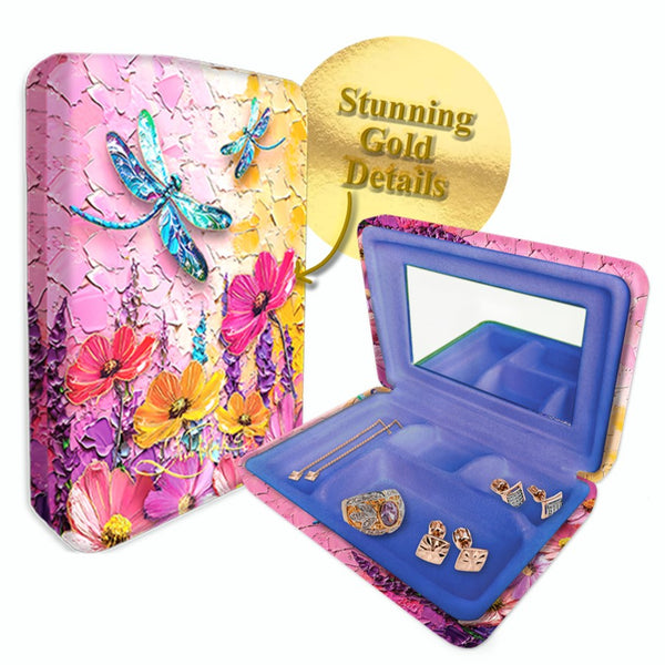 Lisa Pollock - Gold Detail Small Jewellery Case