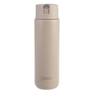 Buy latte Oasis &quot;Moda&quot; Ceramic Lined Stainless Steel Triple Wall Insulated Drink Bottle 700ml