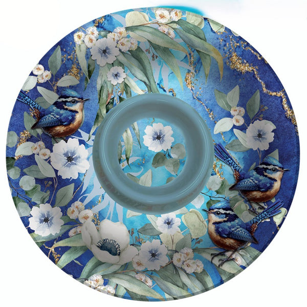 Lisa Pollock Melamine Chip n Dip Tray - Cheeky Wren