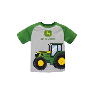 John Deere Kids Tractor Tee Grey