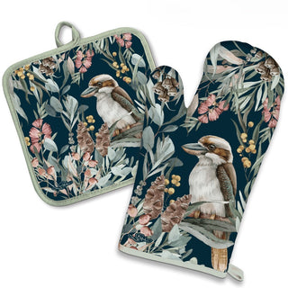 Lisa Pollock - Oven Mitt Pot Holder Set - Bush Guardian