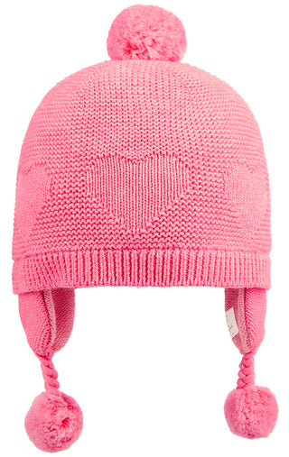 Toshi Organic Earmuff beanie heart - Fuschia