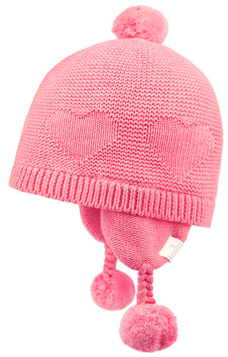 Toshi Organic Earmuff beanie heart - Fuschia