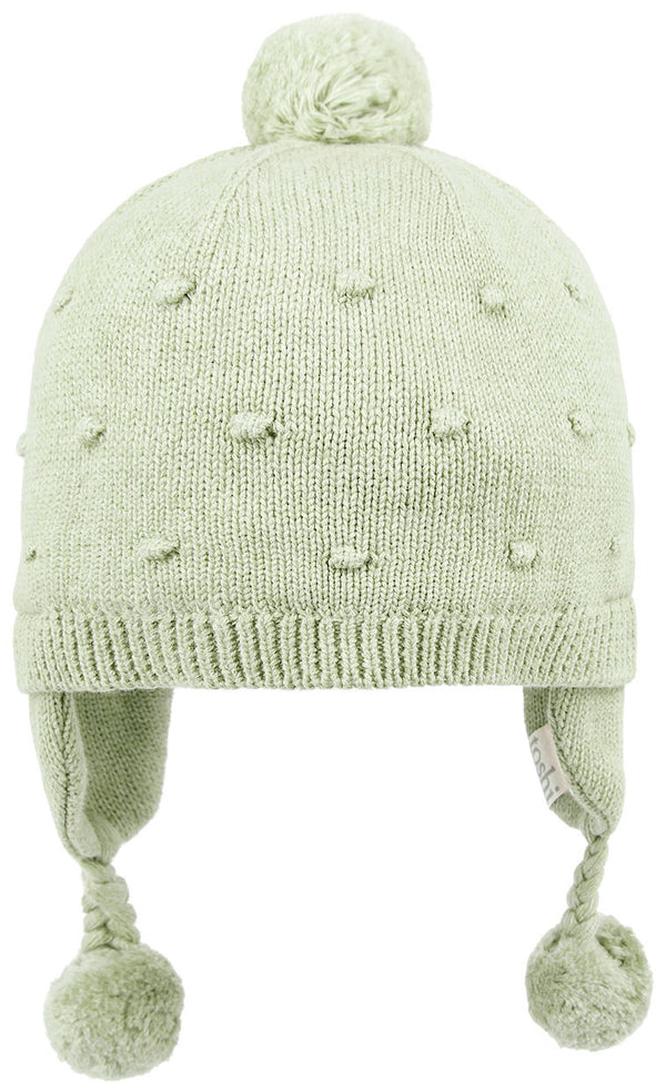 Toshi Organic Earmuff beanie Popcorn - Mist