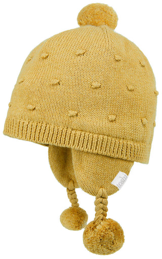 Toshi Organic Earmuff beanie Popcorn - Wattle