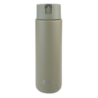 Buy olive-green Oasis &quot;Moda&quot; Ceramic Lined Stainless Steel Triple Wall Insulated Drink Bottle 700ml