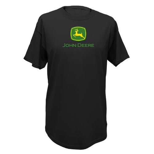 John Deere Men's Black Logo Tee