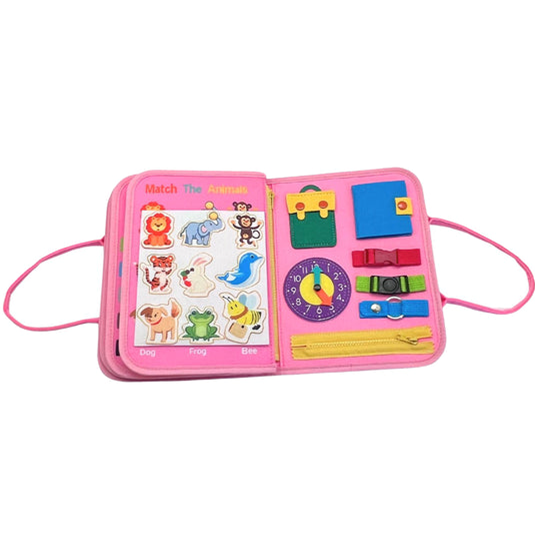 Magic Sensory Busy Board - Pink