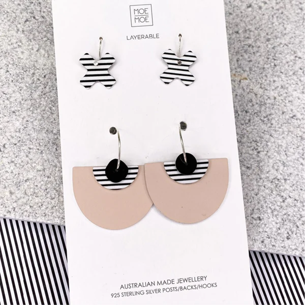 Moe Moe - Luxe Fusion Kiss the Moon Mixer Pack Earrings