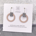 Moe Moe - Luxe Fusion Small Outline Circle Hoop Earrings