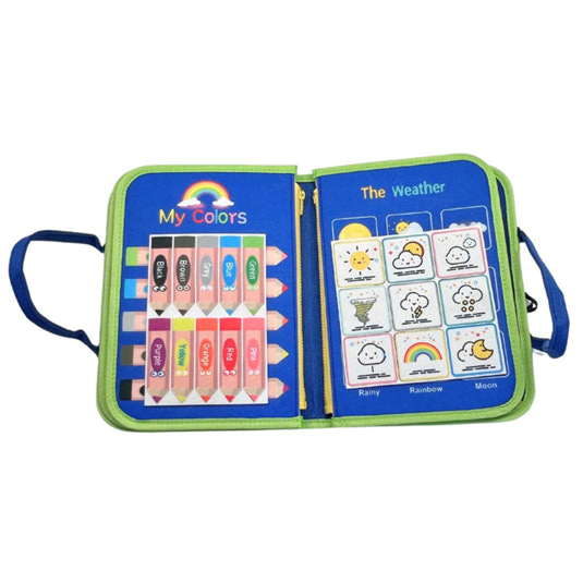 Magic Sensory Busy Board - Blue