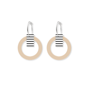 Moe Moe - Luxe Fusion Small Outline Circle Hoop Earrings