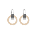 Moe Moe - Luxe Fusion Small Outline Circle Hoop Earrings