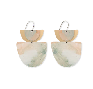 Moe Moe - Kiasmin 2 Aura Layered Double Bell Drop Earrings