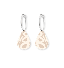 Moe Moe - Murdie Earth Ecru Mini Tear Hoop Earrings