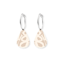 Moe Moe - Murdie Earth Ecru Mini Tear Hoop Earrings