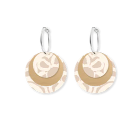 Moe Moe - Murdie Earth Ecru Three Circle Hoop Earrings