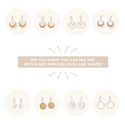 Moe Moe - Murdie Earth Ecru Three Circle Hoop Earrings