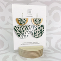 Moe Moe - Murdie Earth Moss Layered Double Bell Drop Earrings