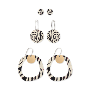 Moe Moe - Murdie Morris Wild Dog Circle Party Pack Earrings